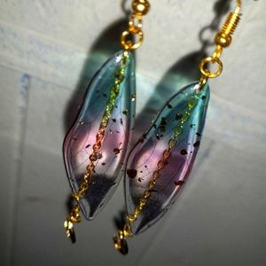 Butterfly wing drop earrings
